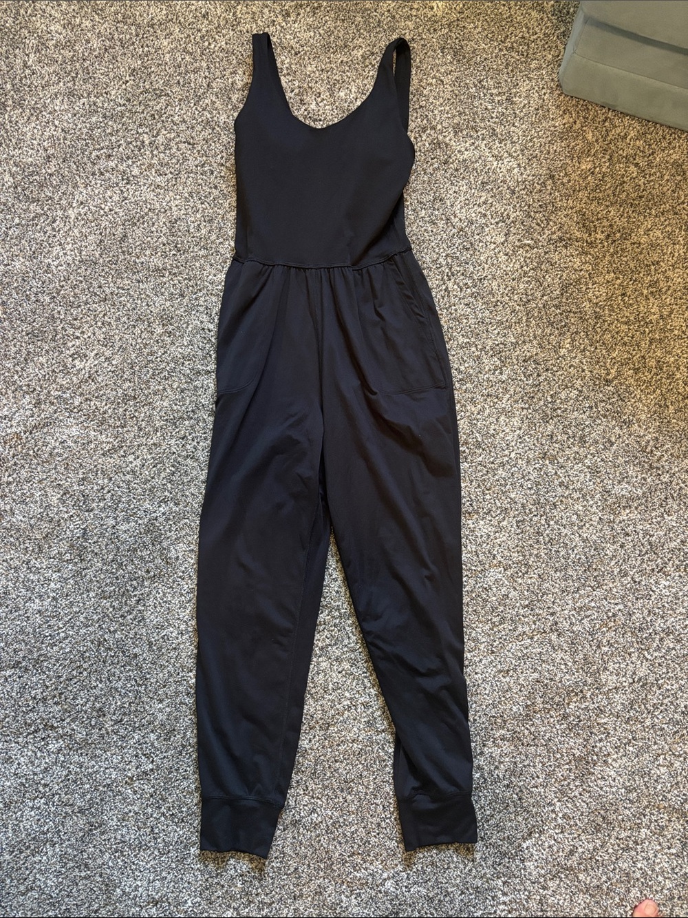 Black Women's Jumpsuit - Sleek Sleeveless Design
